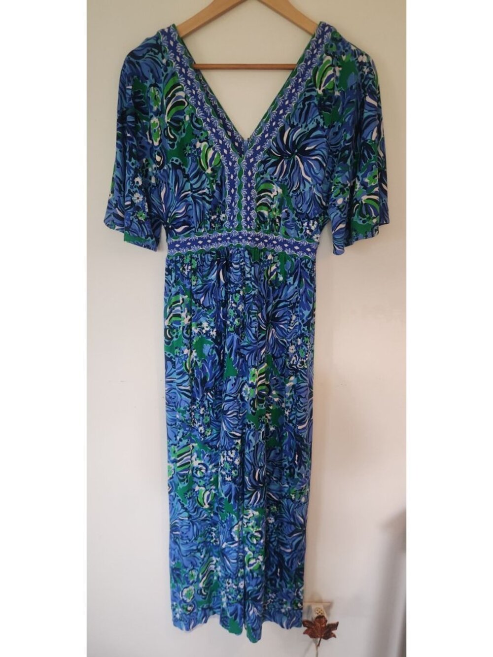 Lilly Pulitzer Women's Sz. 2 Addison Maxi Dress In Turtle Awe AS IS